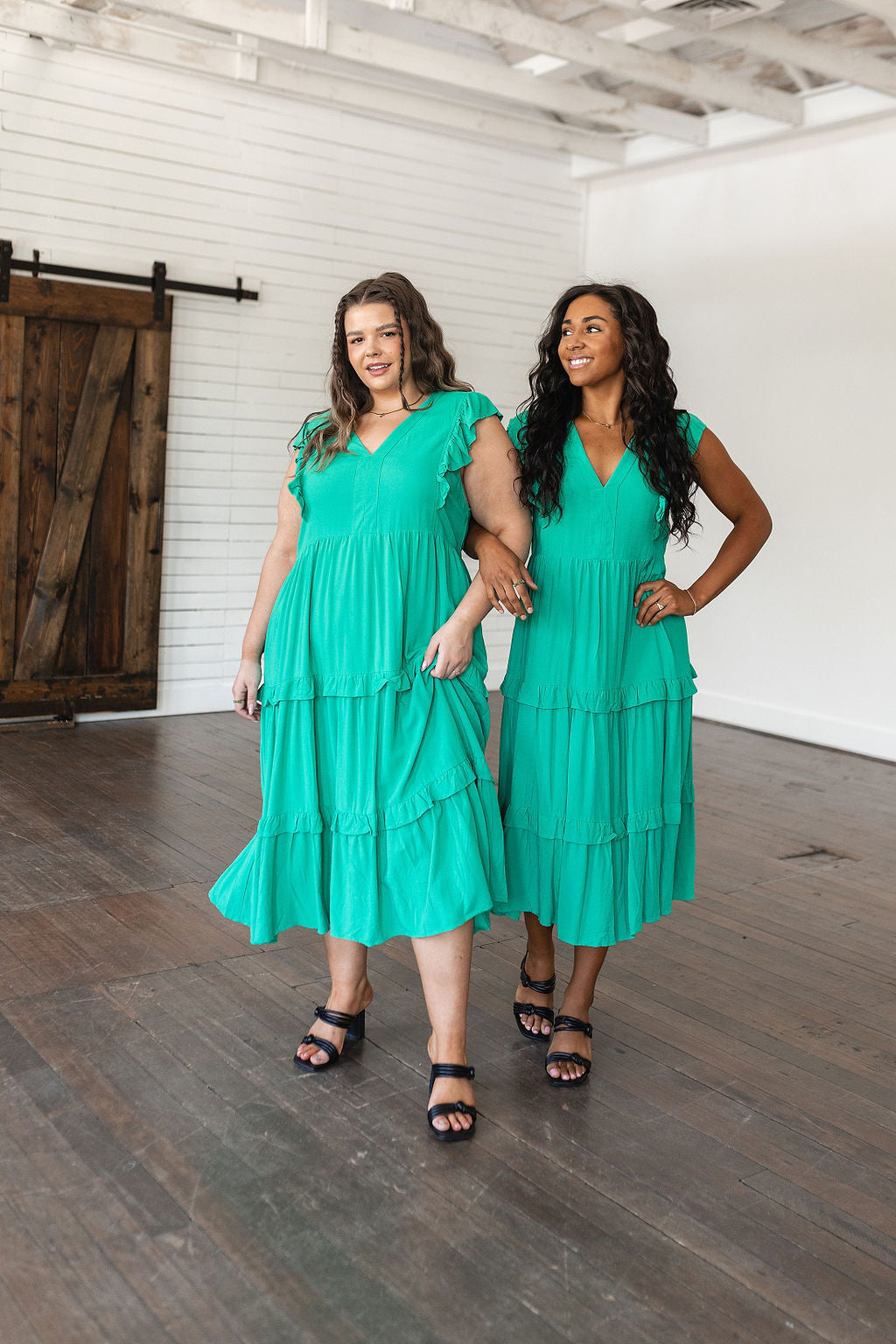 Vestido midi escalonado de Tiers in Heaven