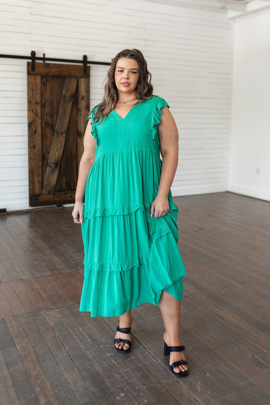 Vestido midi escalonado de Tiers in Heaven