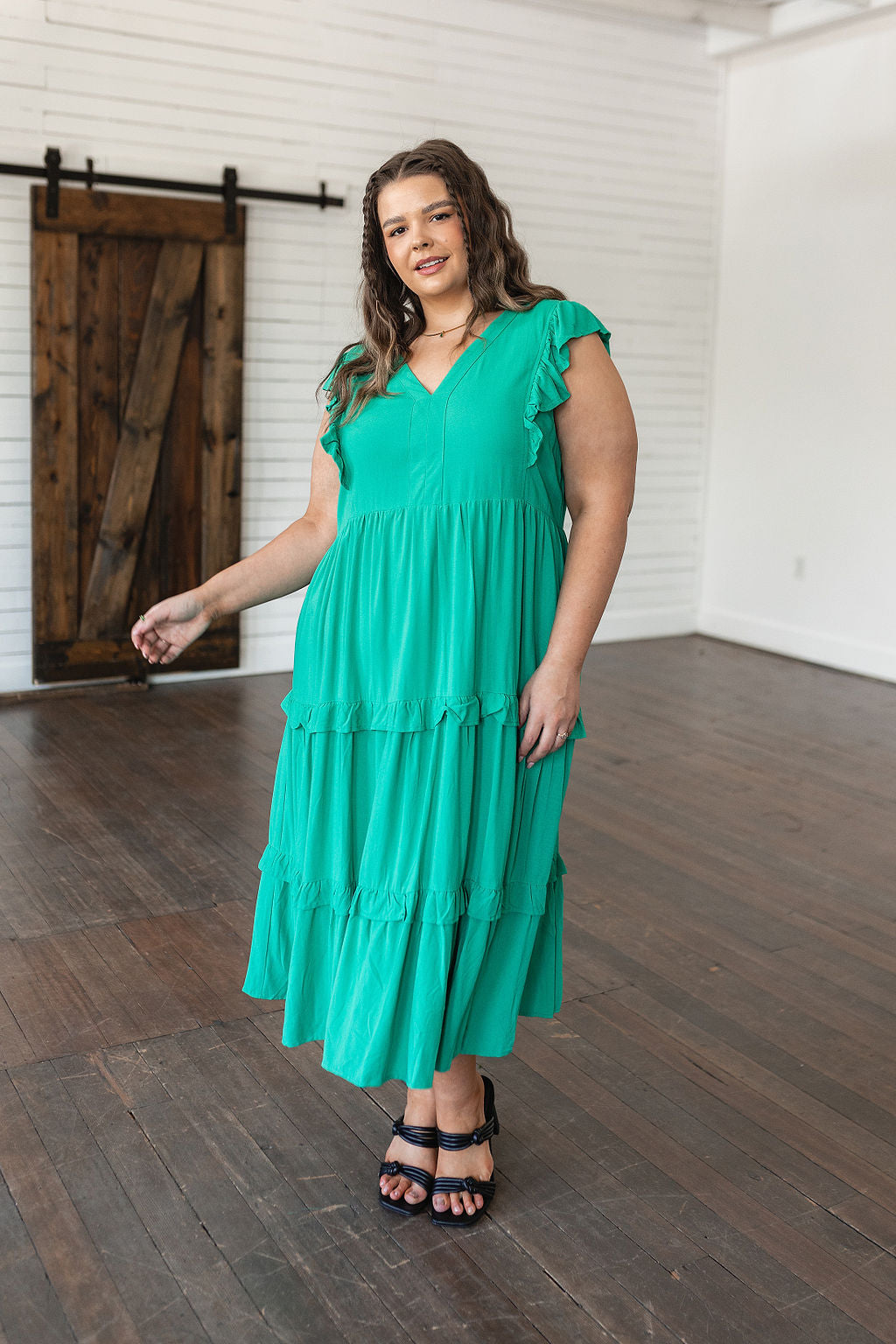 Vestido midi escalonado de Tiers in Heaven