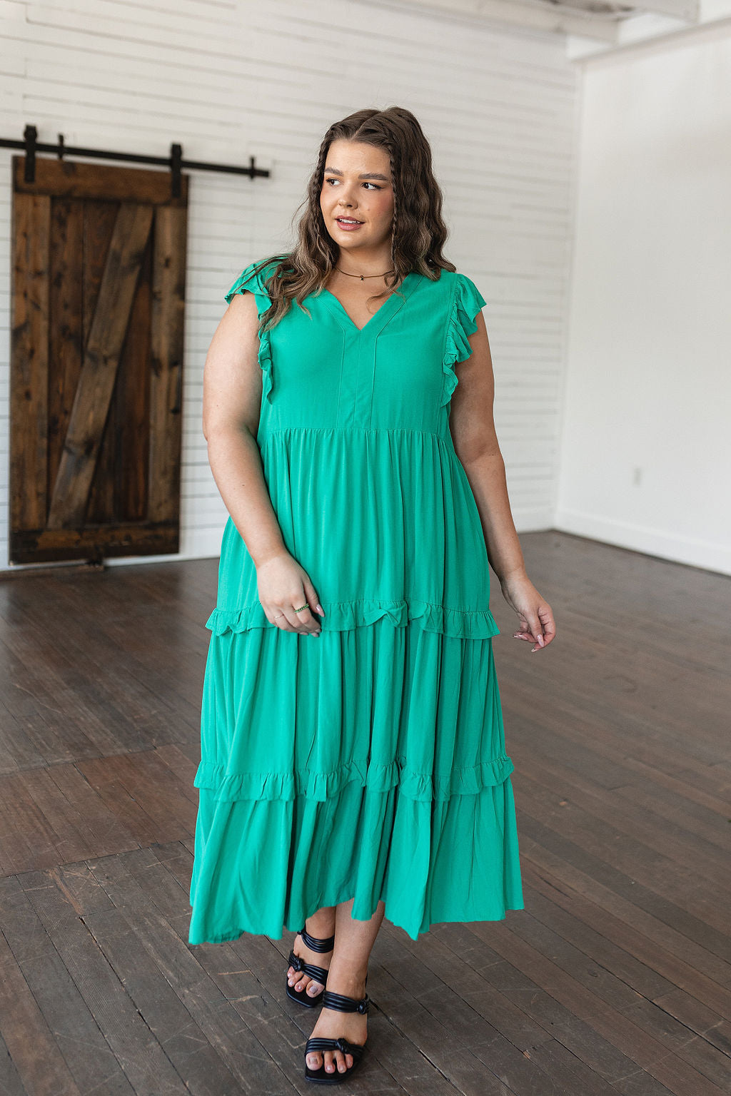 Vestido midi escalonado de Tiers in Heaven