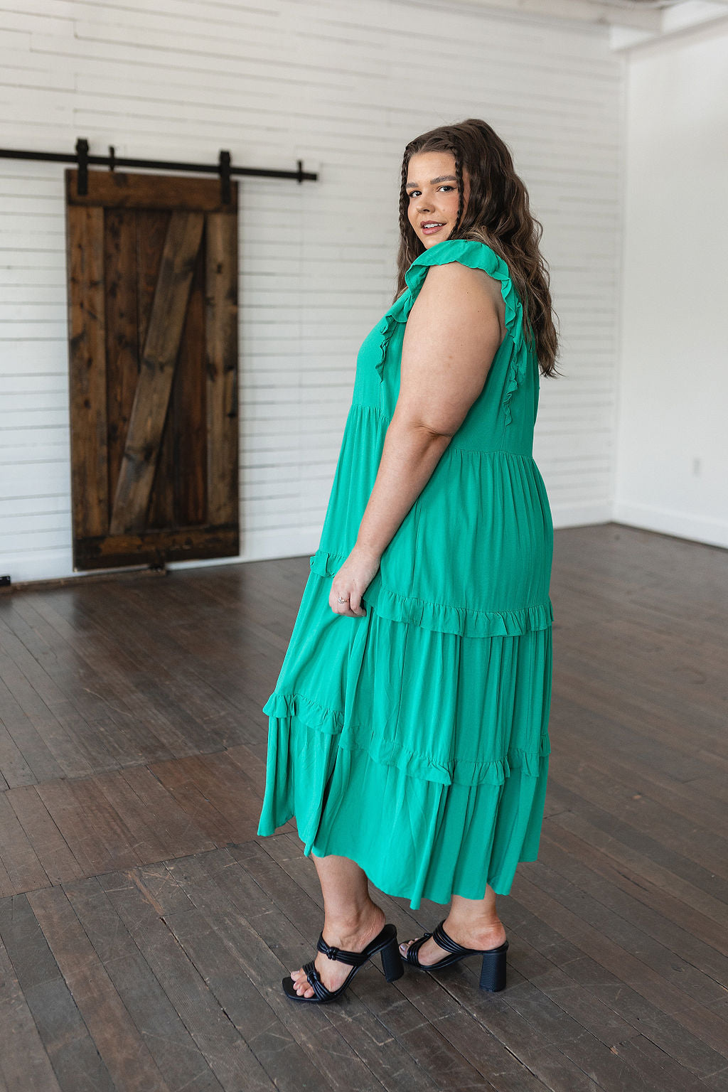 Vestido midi escalonado de Tiers in Heaven