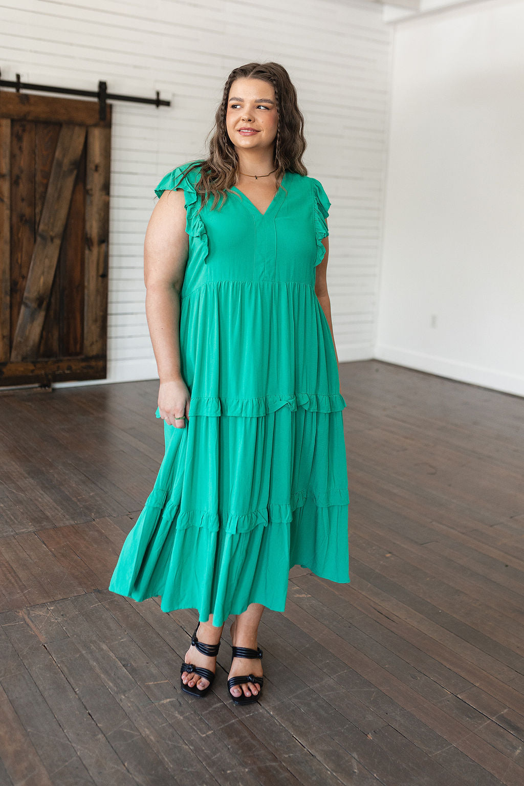 Vestido midi escalonado de Tiers in Heaven
