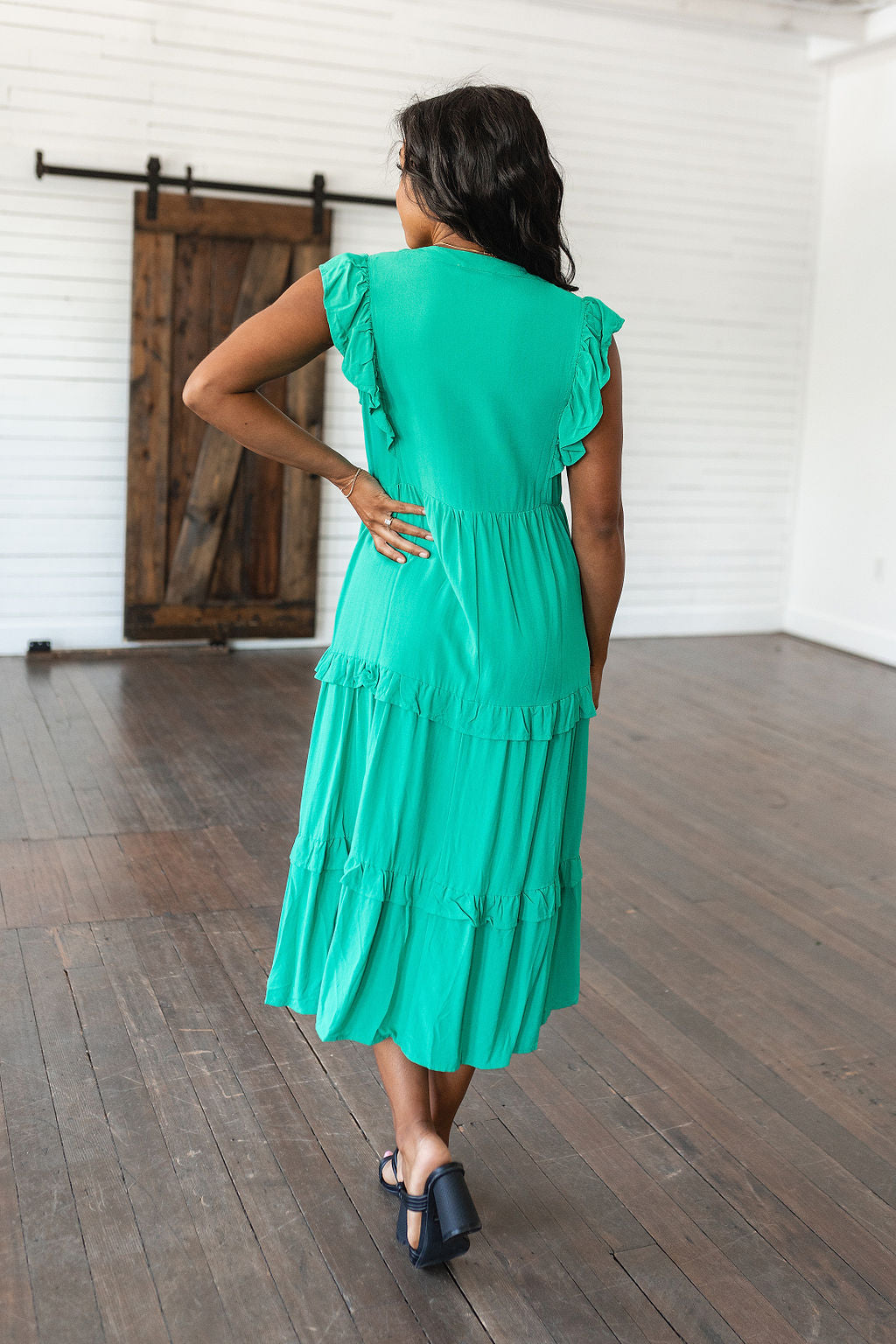 Vestido midi escalonado de Tiers in Heaven