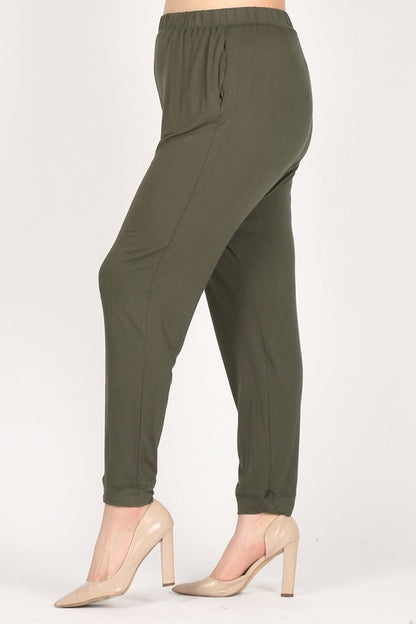 Plus Size High Waist Loose fit pants