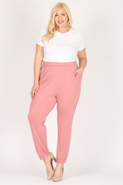 Plus Size High Waist Loose fit pants