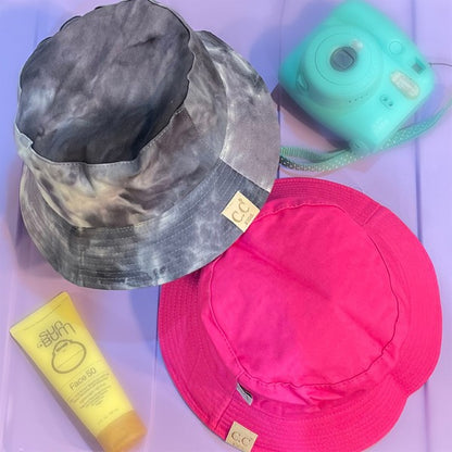 Kids Reversible Tie Dyed Bucket Hat