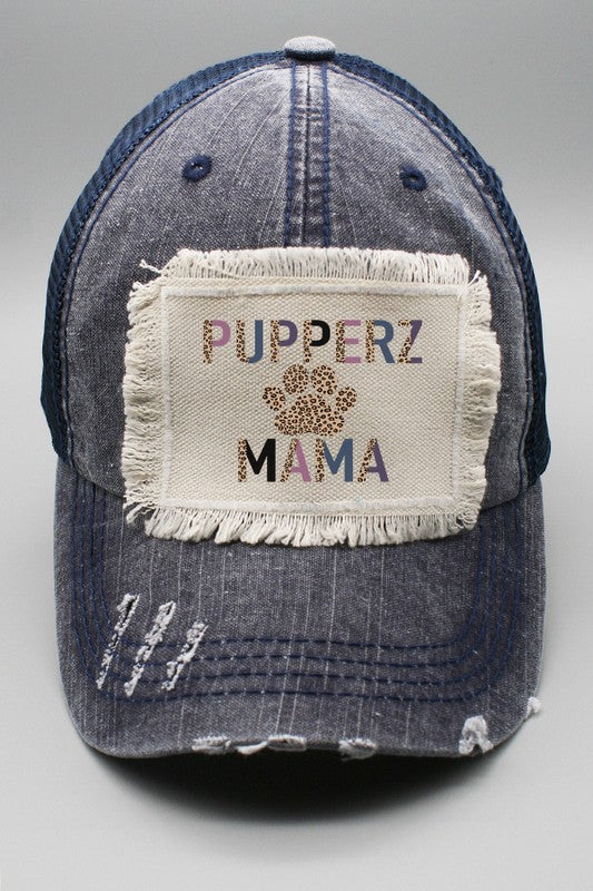 Leopard Pupperz Mama Patch Trucker Hat