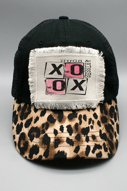 Valentines Day Hat XOXO Hugs Kisses Trucker Cap