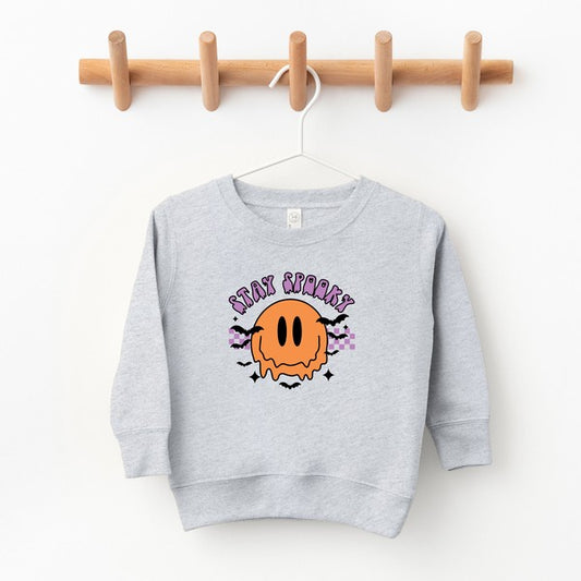 Stay Spooky Smiley Bats Toddler Graphic Sweatshirt