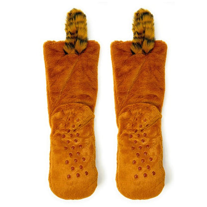 Red Panda - Kids' Plush Animal Slipper Socks