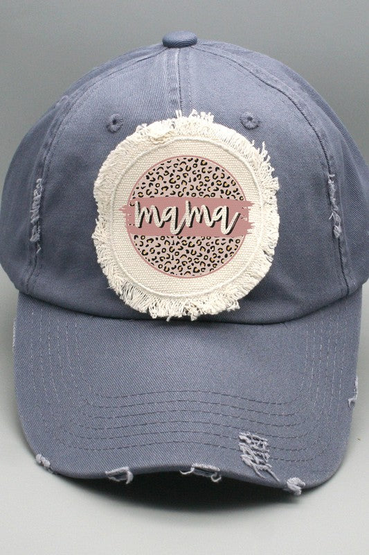 Mother's Day Neutral Mama Circle Patch Hat