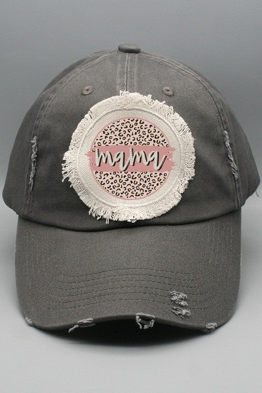 Mother's Day Neutral Mama Circle Patch Hat