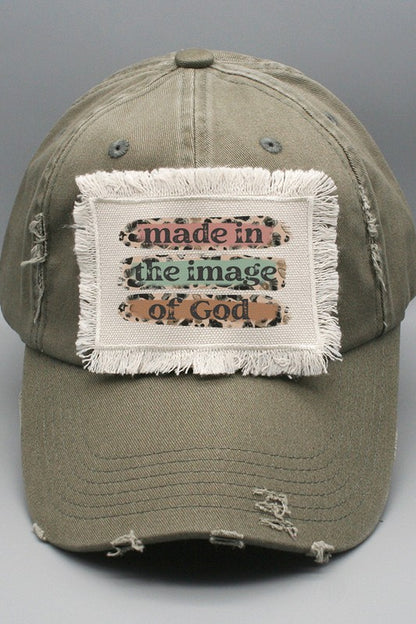 Religious Made in the Image of God Patch Hat