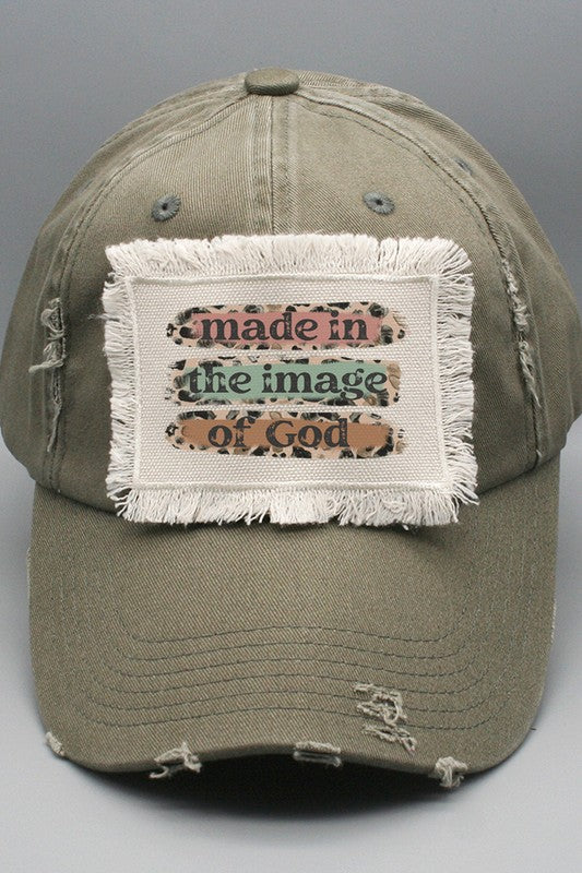 Religious Made in the Image of God Patch Hat