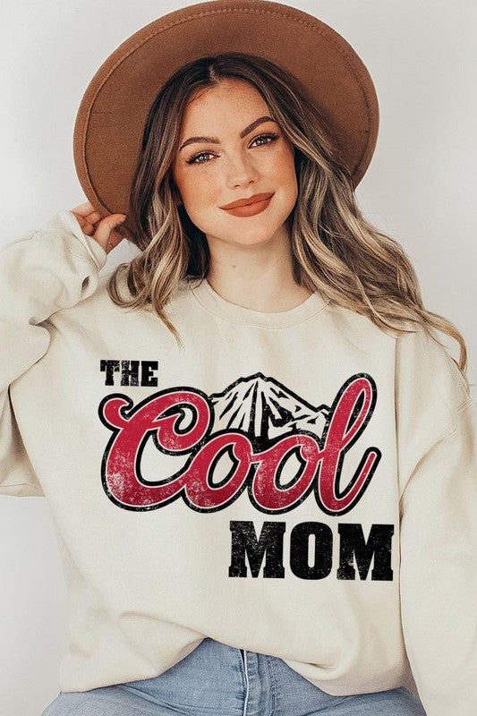 The Cool Mom Oversized Graphic Fleece Sweatshirts