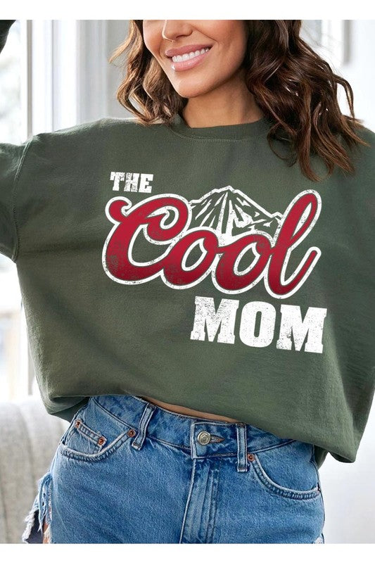 The Cool Mom Oversized Graphic Fleece Sweatshirts