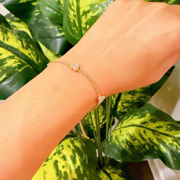 Dotty Shine Heart Bracelet