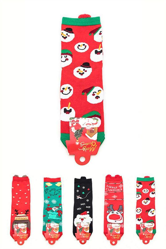 Christmas Theme Cotton Socks Set