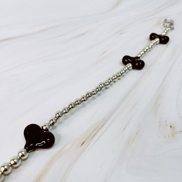 Hearts And Beads Phone Wrist Lanyard