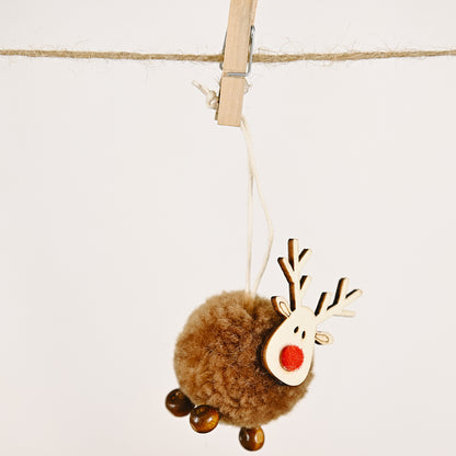 Reindeer Hanging Ornaments, Set of 4