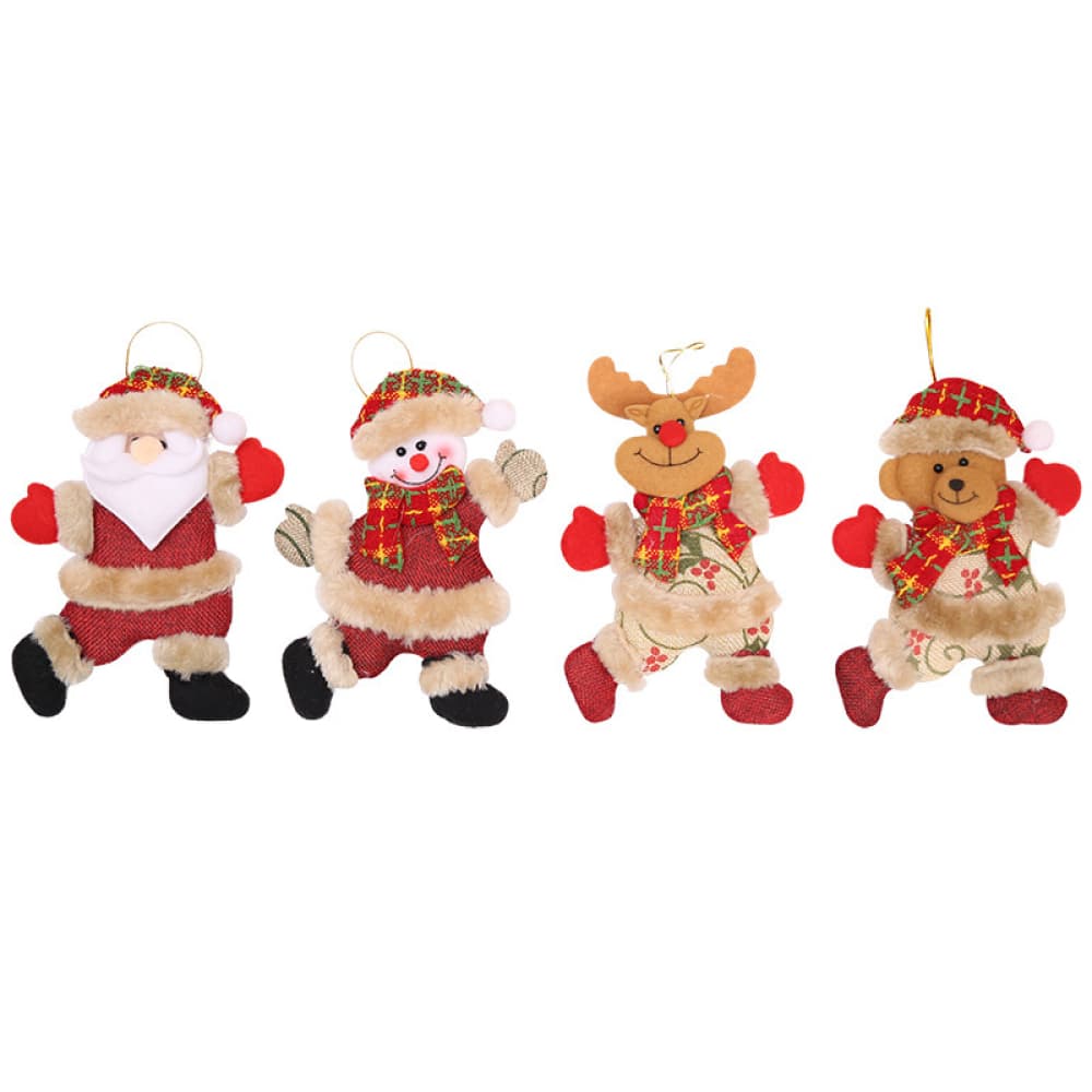 Christmas Hanging Ornaments, Set of 4