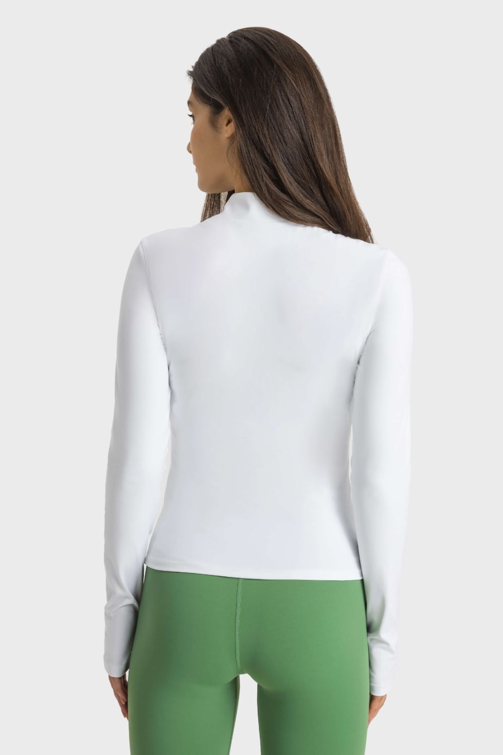 Millennia Half Zip Thumbhole Sleeve Sports Top