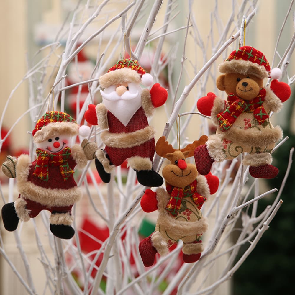 Christmas Hanging Ornaments, Set of 4