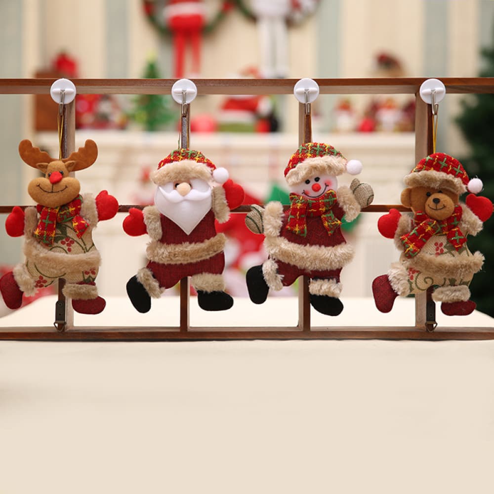 Christmas Hanging Ornaments, Set of 4