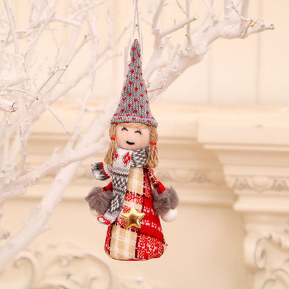 Christmas Doll Hanging Ornaments, Set of 2