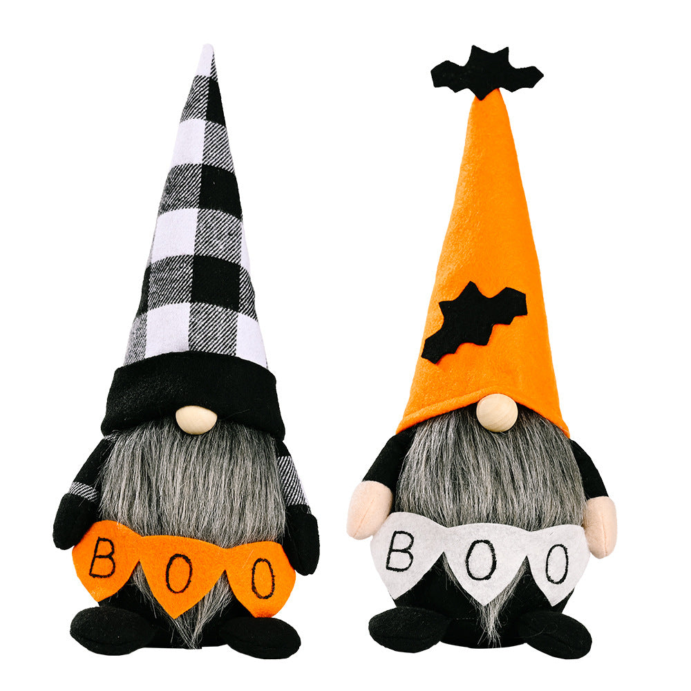 BOO Pointed Hat Faceless Gnome