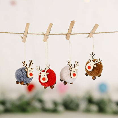 Reindeer Hanging Ornaments, Set of 4