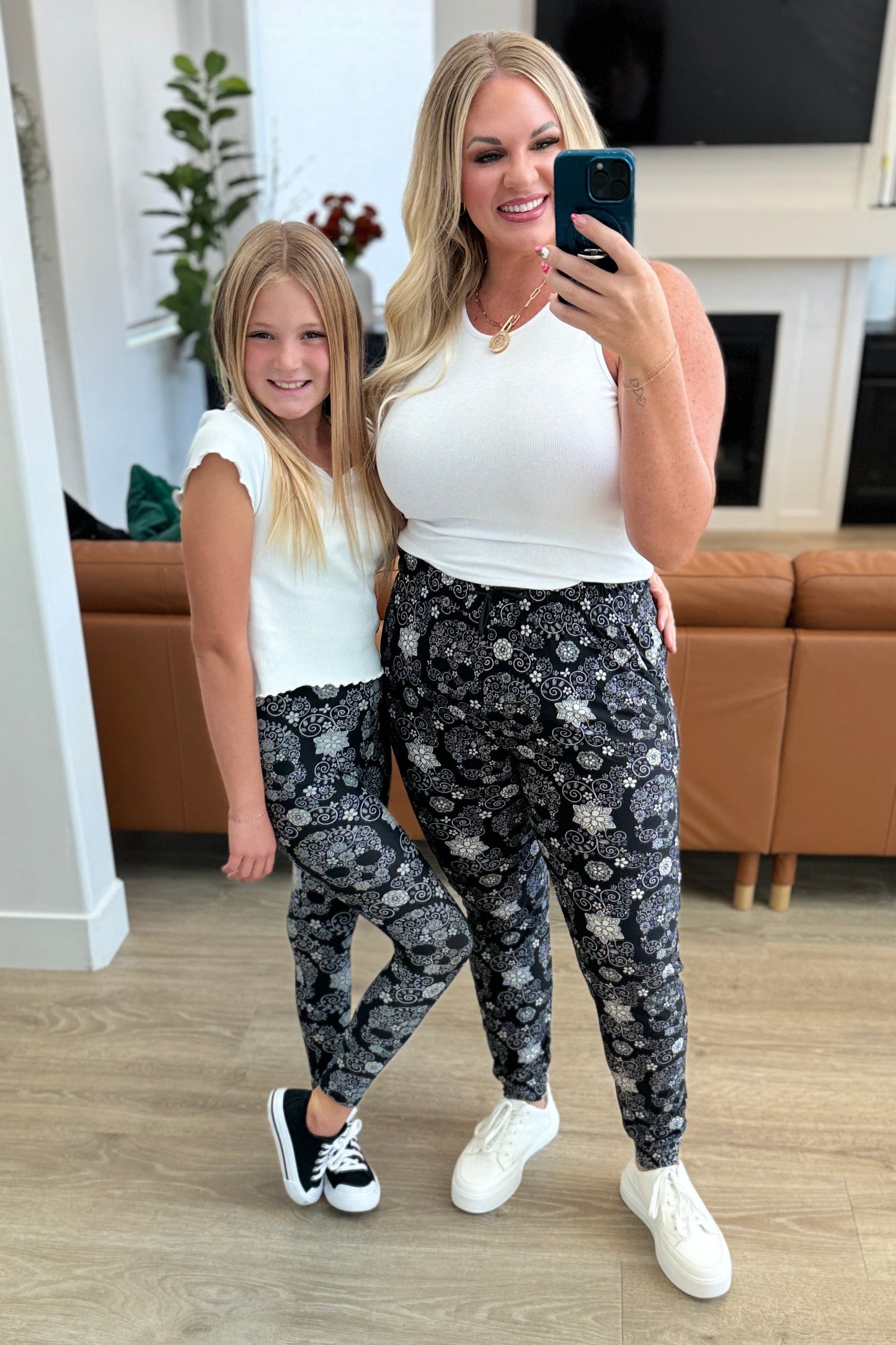 Matching Youth Sugar Skull Leggings