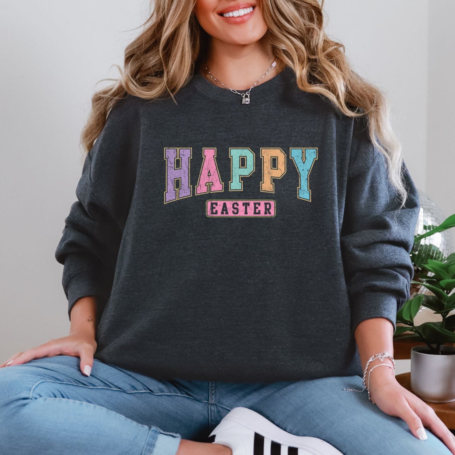 Happy Easter Graphic Sweatshirt