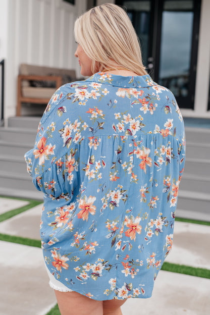 Camisa con botones florales Lanikai