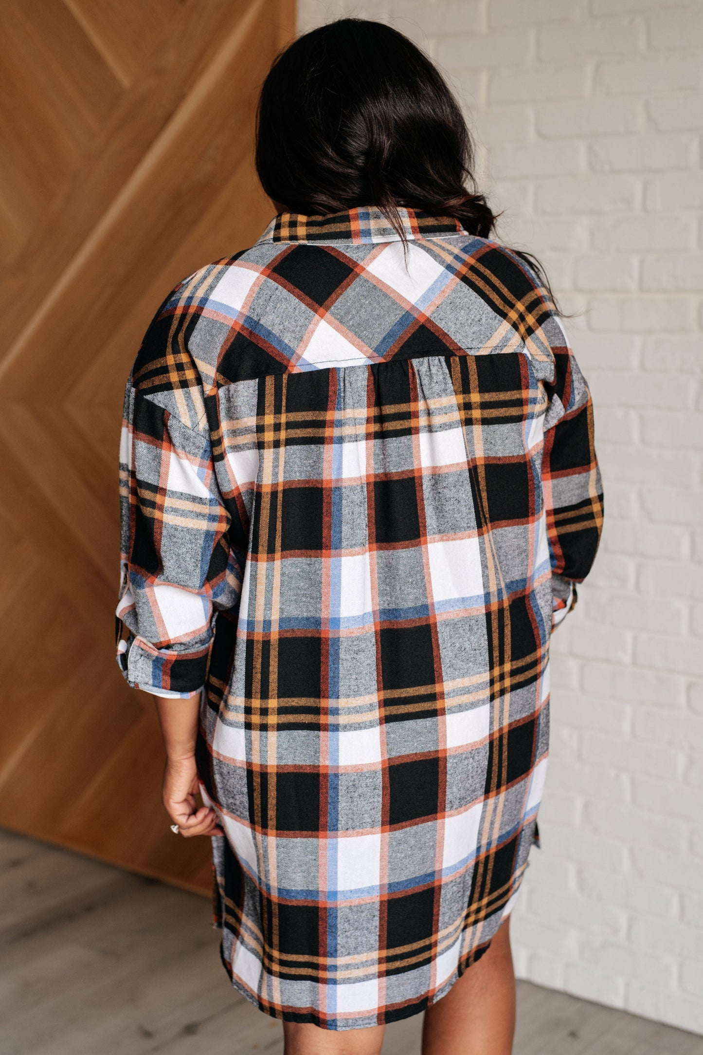 Make it Right Plaid Shirt Dress