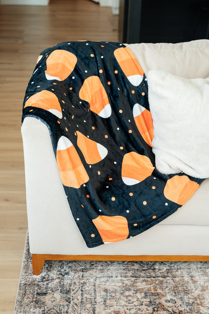 Halloween Fleece Blanket in Jumbo Candies