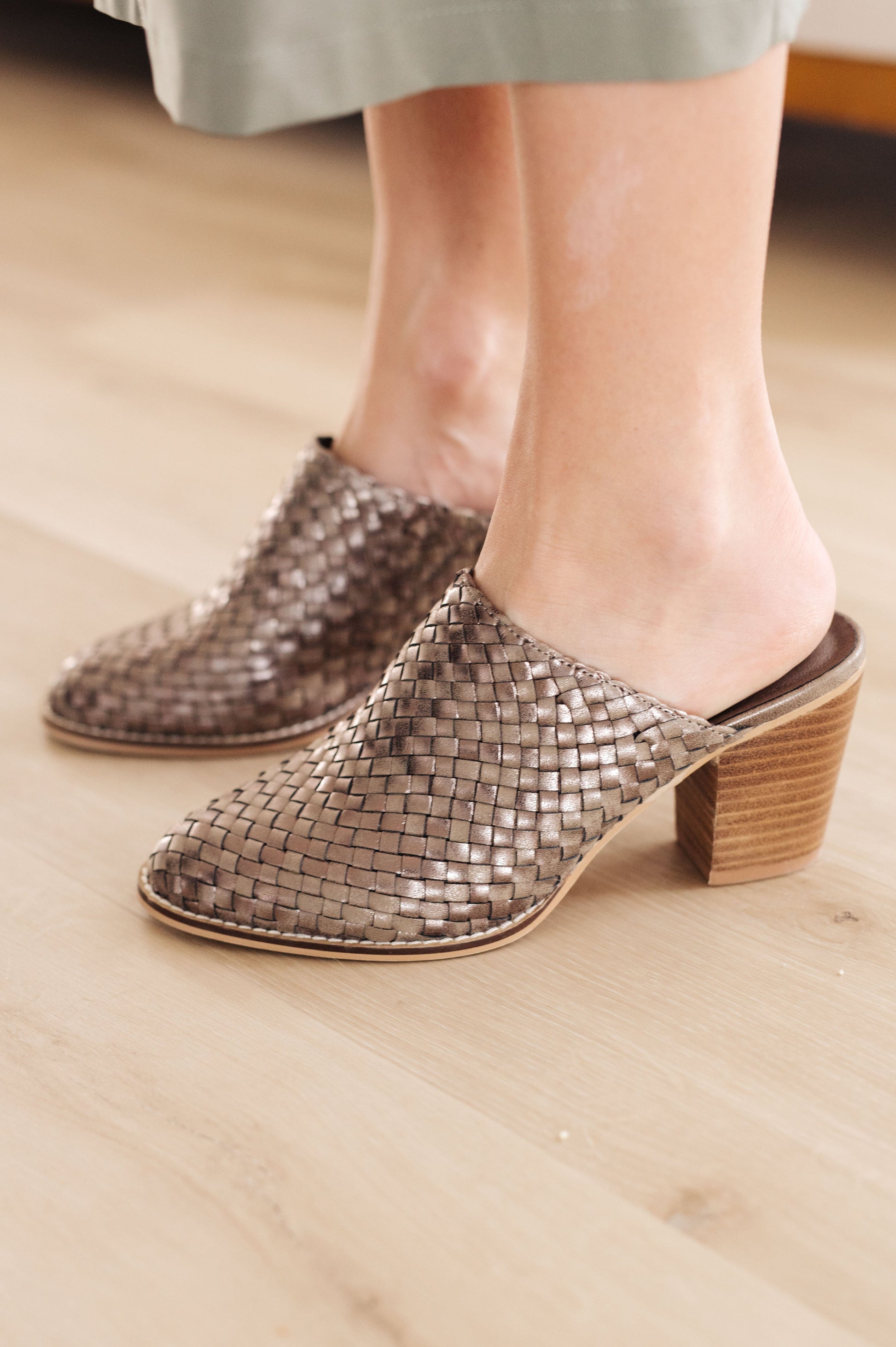 Walk With Me Woven Mules - Dahlia Boutique