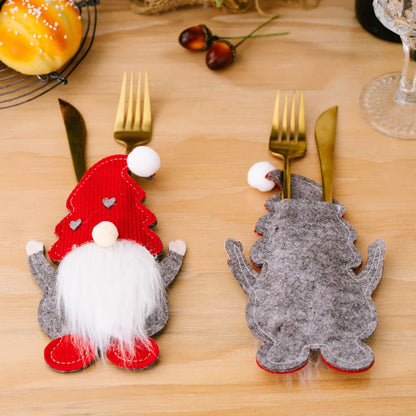 Faceless Gnome Cutlery Holders, Set of 3