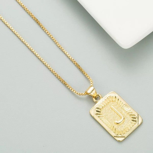 Classy Pendant Talia Initial Gold Letter Necklace