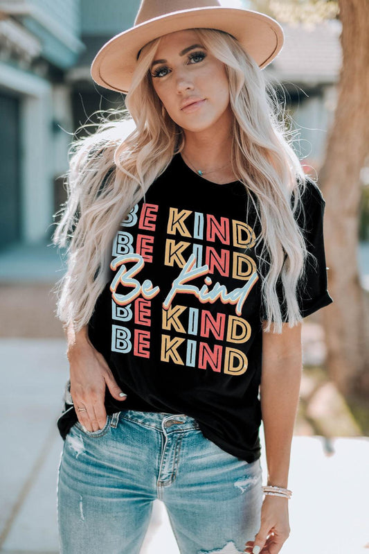 BE KIND Graphic Short Sleeve Tee - Dahlia Boutique