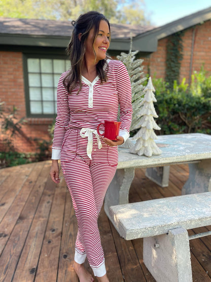 PREORDER: Candy Striped Pajama Pants Set