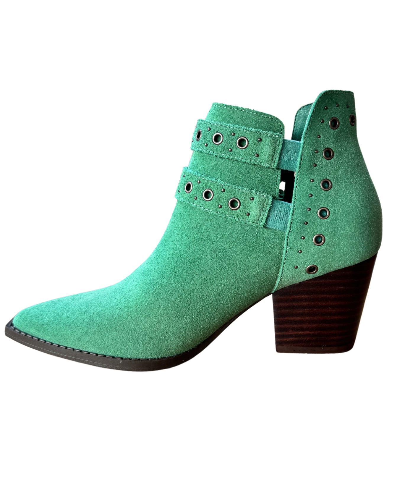 Elsa Leather Ankle Boot in Teal