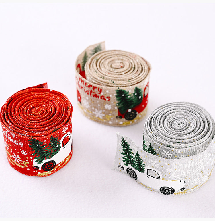 Car & Christmas Tree Ribbon