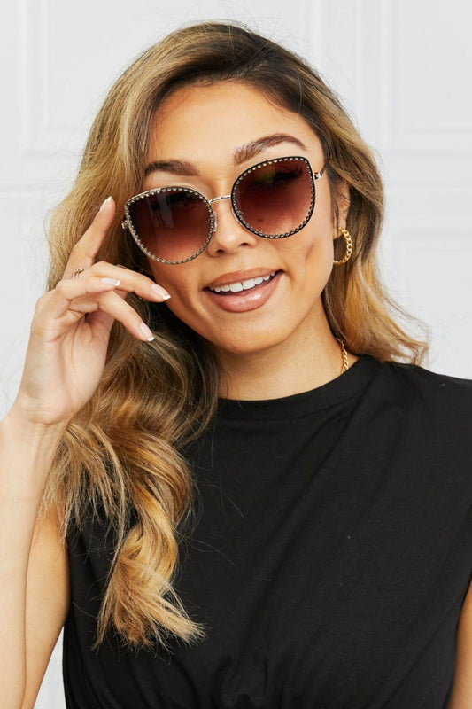 Full Rim Metal Frame Sunglasses - Dahlia Boutique