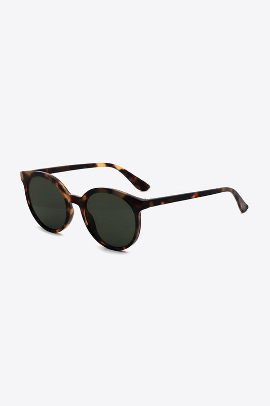 Tortoiseshell Round Polycarbonate Sunglasses - Dahlia Boutique