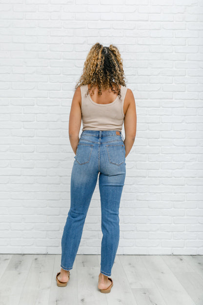 High Waist Slim Fit Jeans - Dahlia Boutique