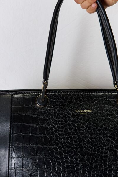 David Jones Texture PU Leather Handbag - Dahlia Boutique