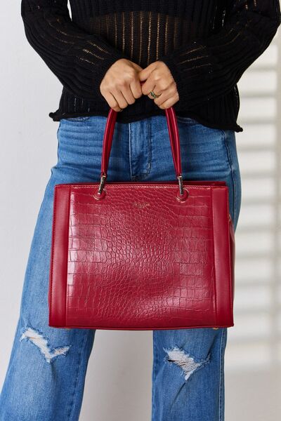 David Jones Texture PU Leather Handbag - Dahlia Boutique