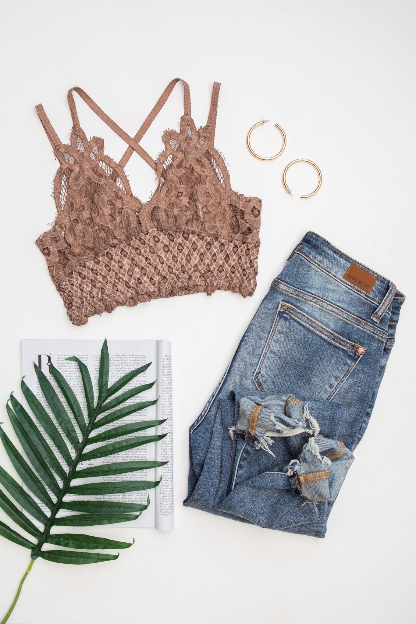 Live In Lace Bralette in Mauve - Dahlia Boutique