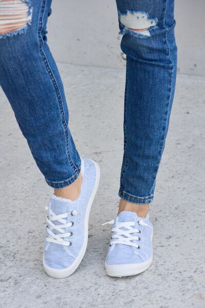 Forever Link Lace-Up Plush Thermal Flat Sneakers - Dahlia Boutique